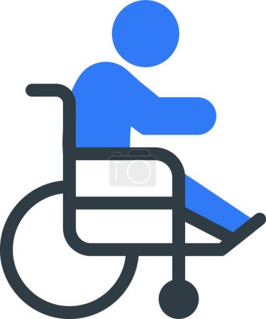 Illustration for Handicap  web icon vector illustration - Royalty Free Image