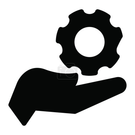 Illustration for "gear "  icon vector illustration - Royalty Free Image