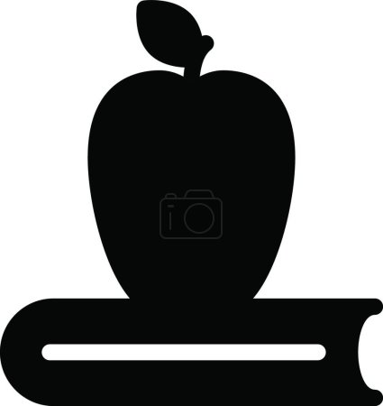 Téléchargez les illustrations : "pomme "icône vecteur illustration - en licence libre de droit