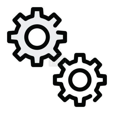 Illustration for Gear icon for web, vector illustration - Royalty Free Image