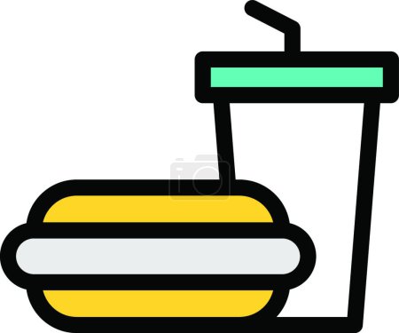 Téléchargez les illustrations : Icône hamburger pour web, illustration vectorielle - en licence libre de droit