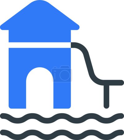 Ilustración de Icono de agua para la web, ilustración vectorial - Imagen libre de derechos