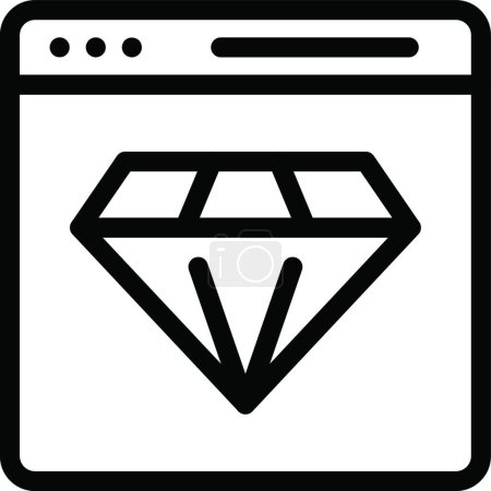 Ilustración de Diamante, ilustración vectorial de color - Imagen libre de derechos