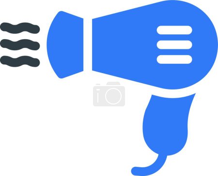 Illustration for "hair dryer "  web icon vector illustration - Royalty Free Image