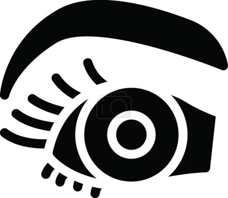Illustration for "eye "  icon vector illustration - Royalty Free Image
