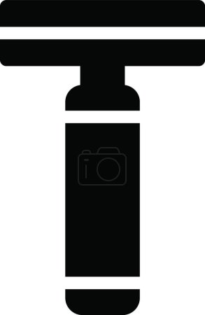 Téléchargez les illustrations : Illustration vectorielle d'icône de rasoir - en licence libre de droit