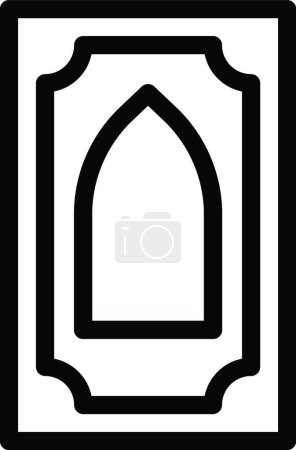 Ilustración de Icono de oración, ilustración vectorial diseño simple - Imagen libre de derechos