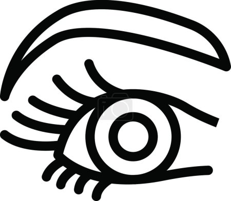 Illustration for Eye icon, vector illustration simple design - Royalty Free Image