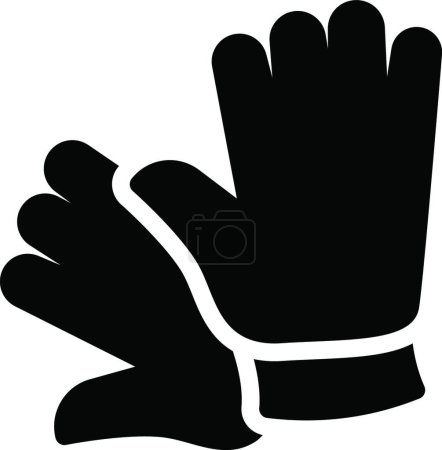 Illustration for Gloves icon, vector illustration simple design - Royalty Free Image