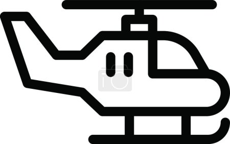 Illustration for Helicopter icon vector illustration - Royalty Free Image