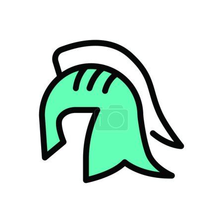 Illustration for Ancient helmet icon, vector illustration simple design - Royalty Free Image