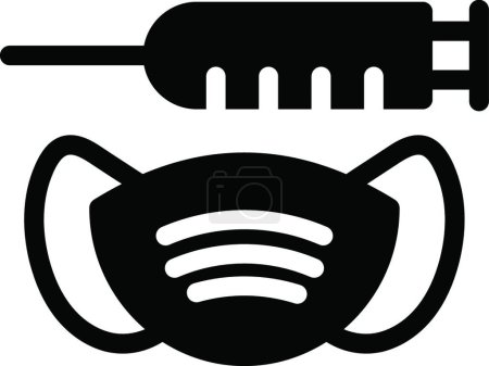 Illustration for "facemask "  icon vector illustration - Royalty Free Image