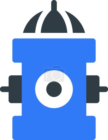 Illustration for Hydrant icon, web simple illustration - Royalty Free Image