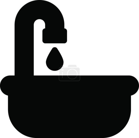 Illustration for Bathtub icon, web simple illustration - Royalty Free Image