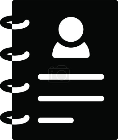 Illustration for "contacts "  icon vector illustration - Royalty Free Image