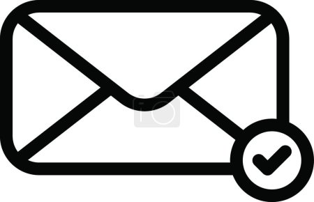 Illustration for Inbox  icon vector illustration - Royalty Free Image