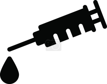 Illustration for Syringe icon, web simple illustration - Royalty Free Image