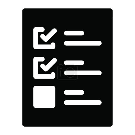 Illustration for Task list icon vector illustration - Royalty Free Image