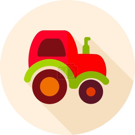 Ilustración de "Icono del tractor. Máquina de granjero
" - Imagen libre de derechos