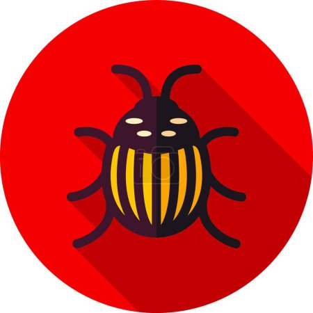 Ilustración de "Icono de escarabajo de Colorado "vector de ilustración - Imagen libre de derechos
