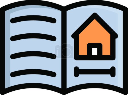 Ilustración de "libro "icono ilustración vector - Imagen libre de derechos