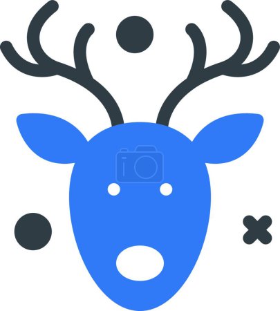 Ilustración de "renos "icono vector ilustración - Imagen libre de derechos