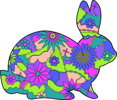 Téléchargez les illustrations : "illustration vectorielle icône lapin" - en licence libre de droit