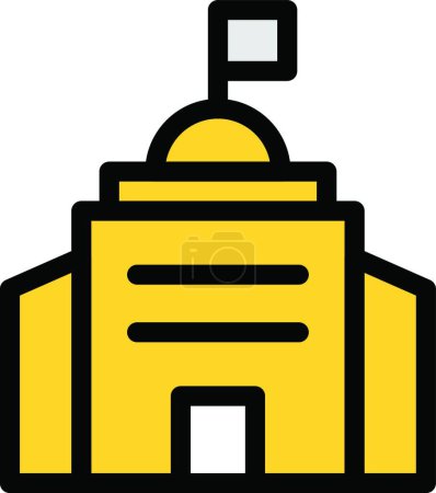 Illustration for Building  web icon vector illustration - Royalty Free Image