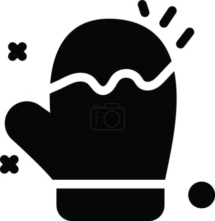 Illustration for Gloves icon, vector template - Royalty Free Image