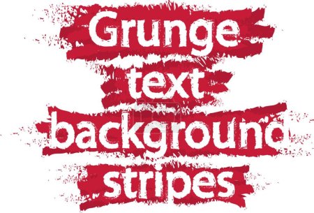 Illustration for Grunge text background stripes. Red. Vector illustration - Royalty Free Image