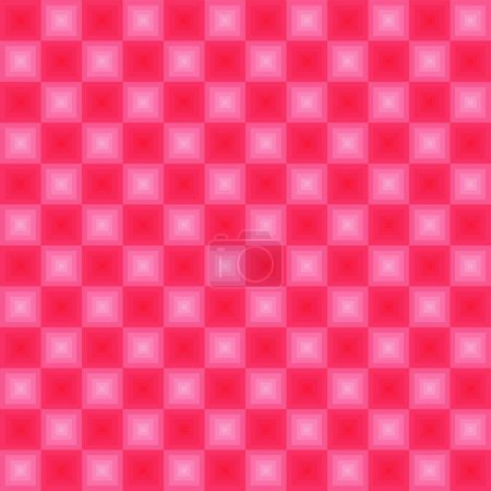 Illustration for Neon squares pattern red, vector illustration - Royalty Free Image