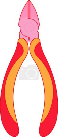 Illustration for "Pliers nippers. Color" vector illustration - Royalty Free Image