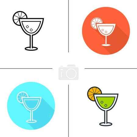 Illustration for "Margarita icon" vector illustration - Royalty Free Image