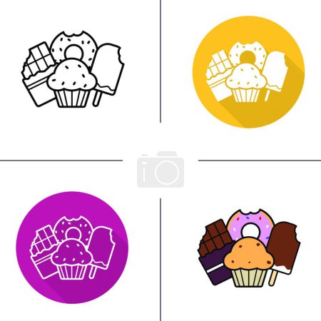 Illustration for Confectionery icon, vector illustration - Royalty Free Image