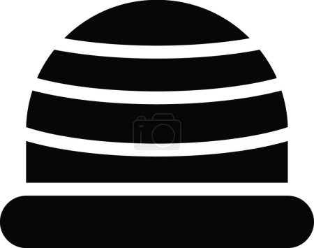 Téléchargez les illustrations : "bonnet "icône vectoriel illustration - en licence libre de droit
