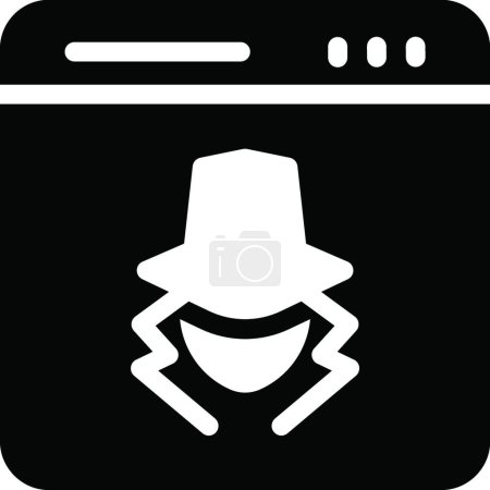 Illustration for "cybercrime "   icon vector illustration - Royalty Free Image