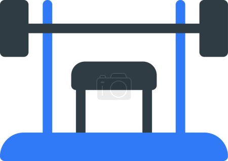 Illustration for Simple gym icon, vector illustration - Royalty Free Image
