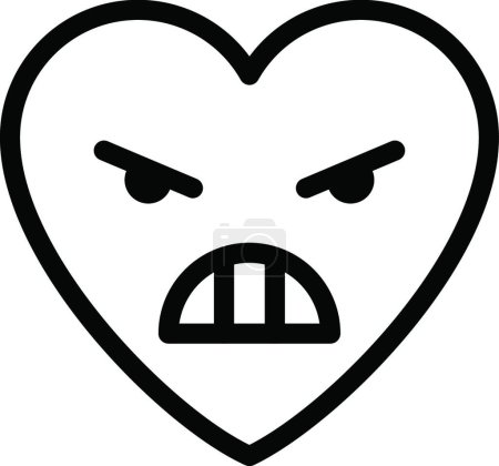 Illustration for "grimacing face " web icon vector illustration - Royalty Free Image