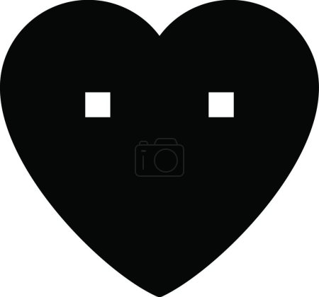 Ilustración de Corazón fa icono vector ilustración ce - Imagen libre de derechos