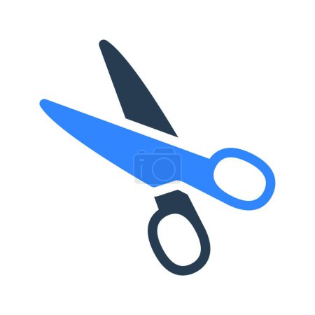 Illustration for Scissors web icon vector illustration - Royalty Free Image