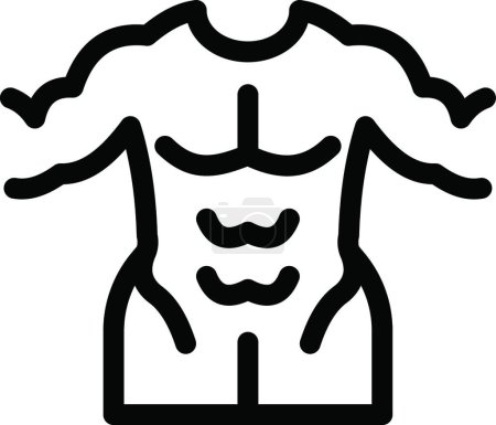 Illustration for Bodybuilder icon vector illustration - Royalty Free Image
