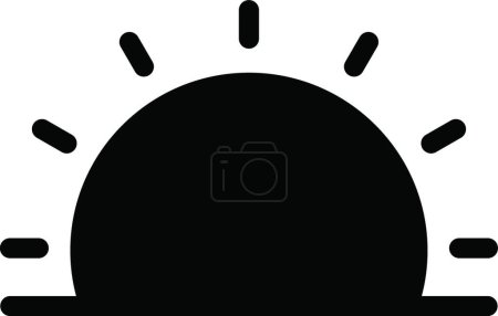 Ilustración de Sunrise web icono vector ilustración - Imagen libre de derechos