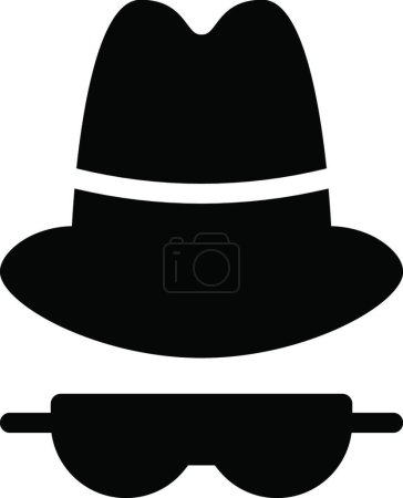 Ilustración de Sombrero icono web vector ilustración - Imagen libre de derechos
