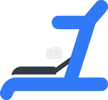 Ilustración de Icono de la cinta de correr, vector ilustración diseño simple - Imagen libre de derechos
