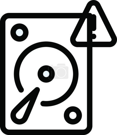 Illustration for Hard drive icon  vector illustration - Royalty Free Image