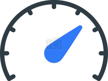 Illustration for Speedometer icon  vector illustration - Royalty Free Image