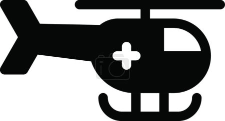 Ilustración de Helicóptero icono web vector ilustración - Imagen libre de derechos
