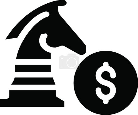 Illustration for Strategy  web icon vector illustration - Royalty Free Image