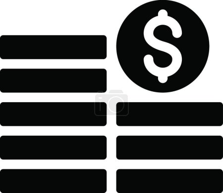 Ilustración de Icono de dinero, ilustración vectorial - Imagen libre de derechos