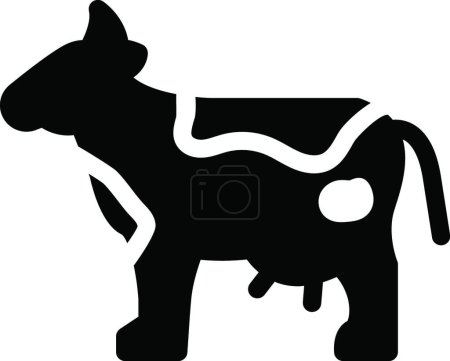 Ilustración de Icono de vaca, ilustración simple web - Imagen libre de derechos